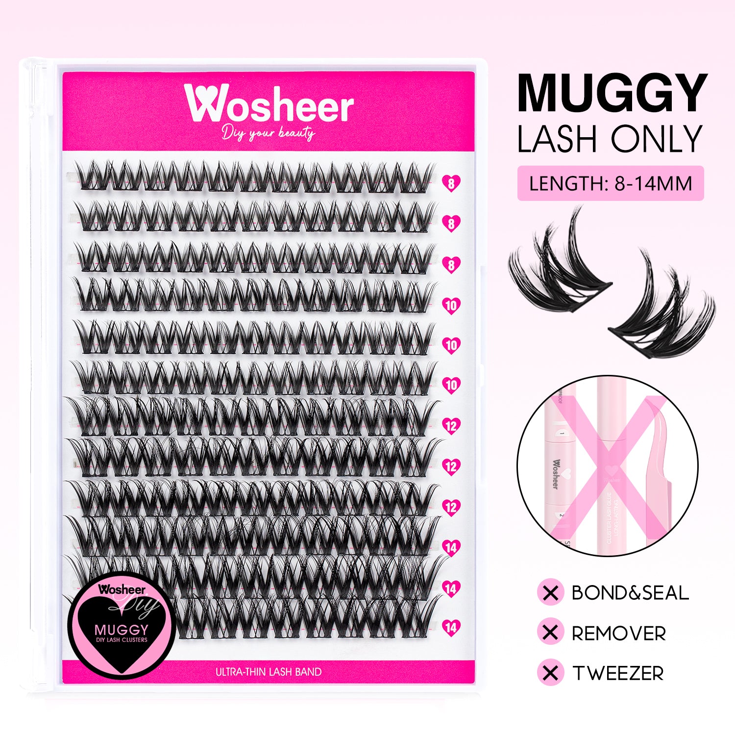 MUGGY Lash Clusters - WOSHEER