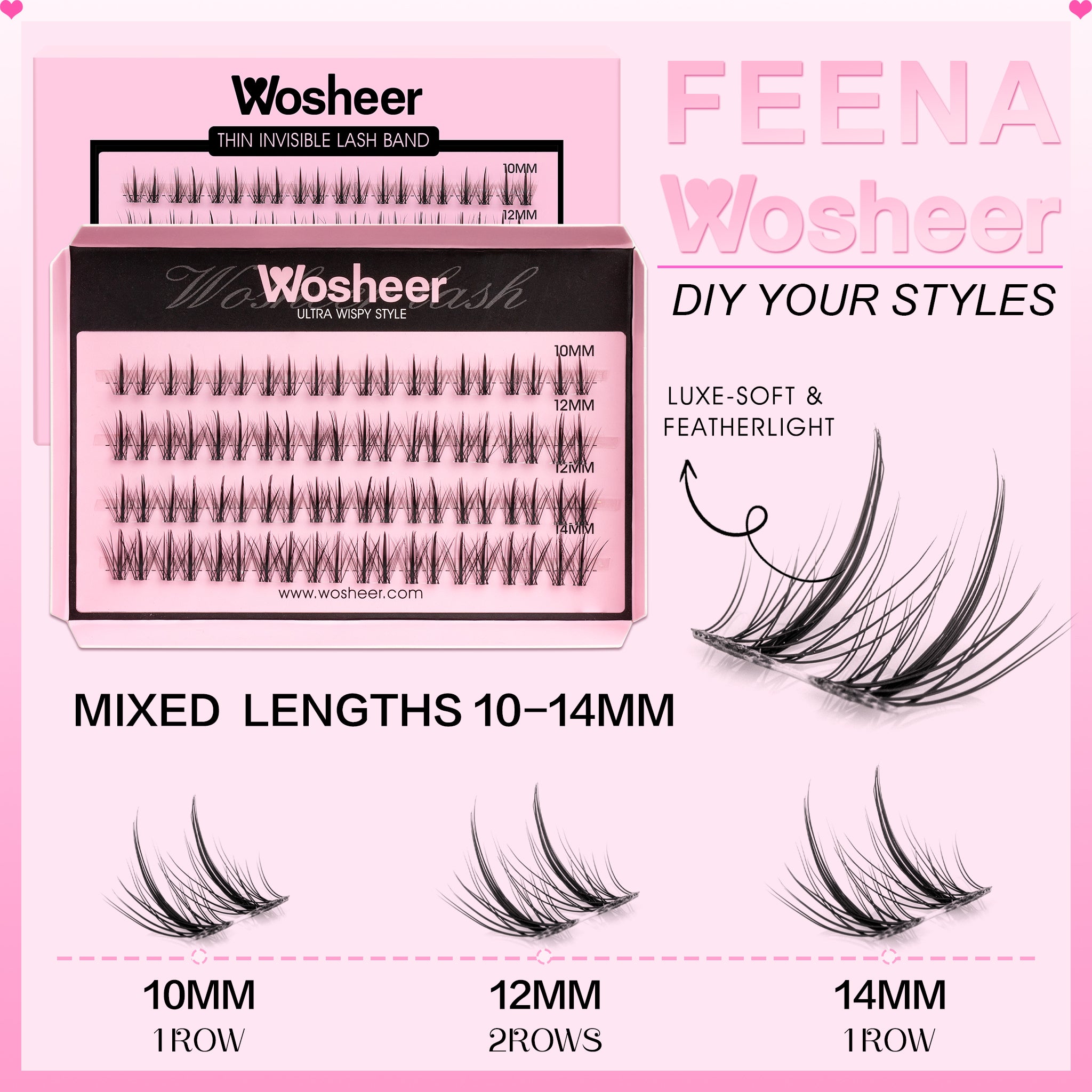 FEENA Lash Clusters - WOSHEER