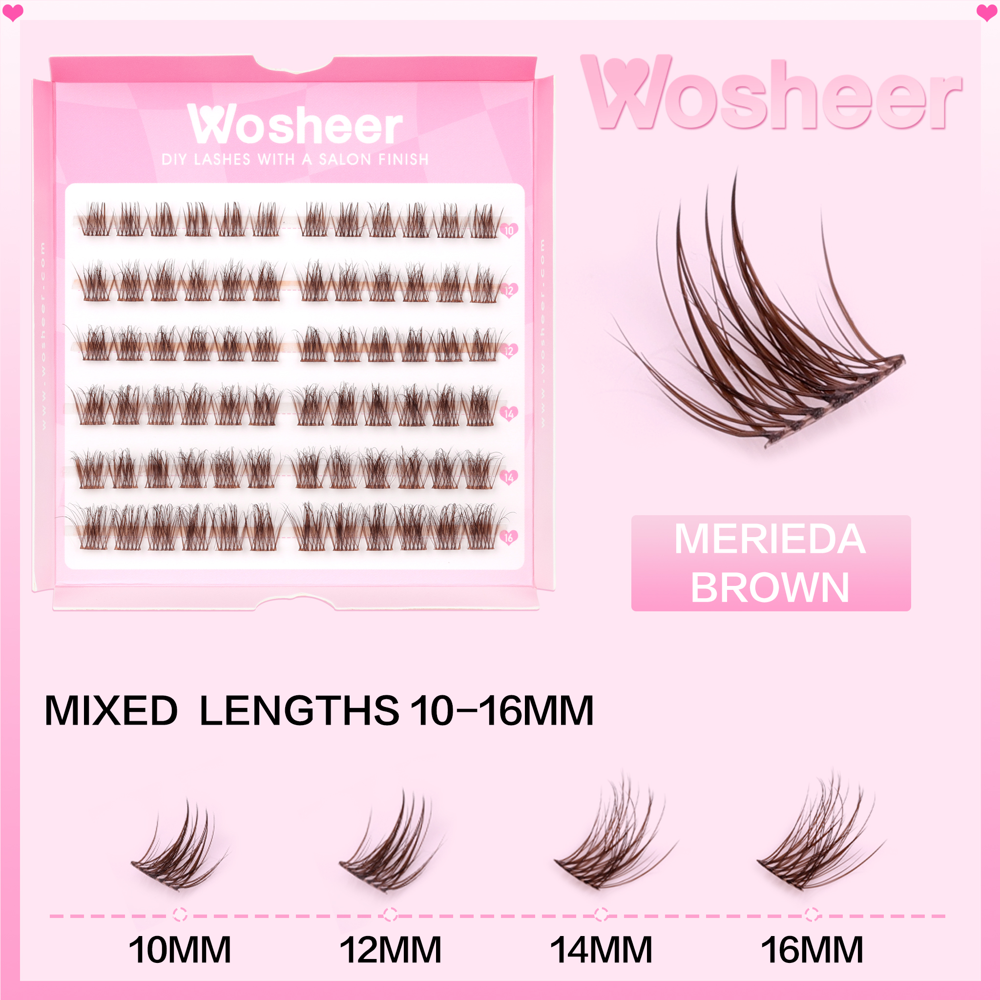MERIEDA BROWN Lash Clusters
