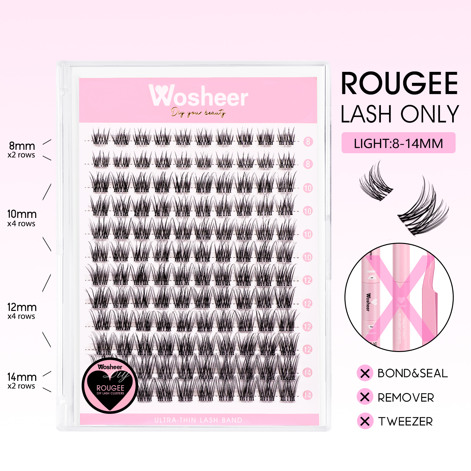 ROUGEE Lash Clusters