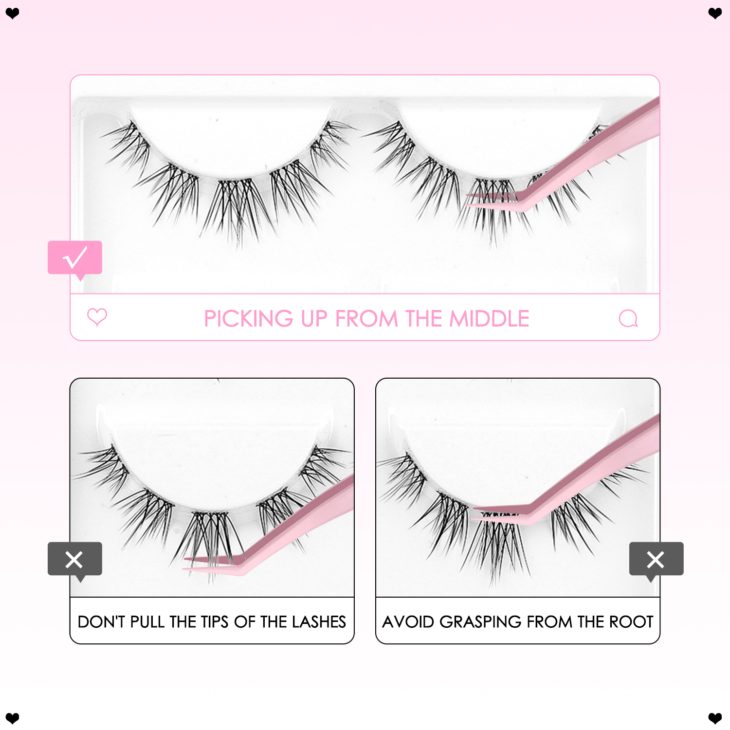 Pre-Matched Cluster Lashes
