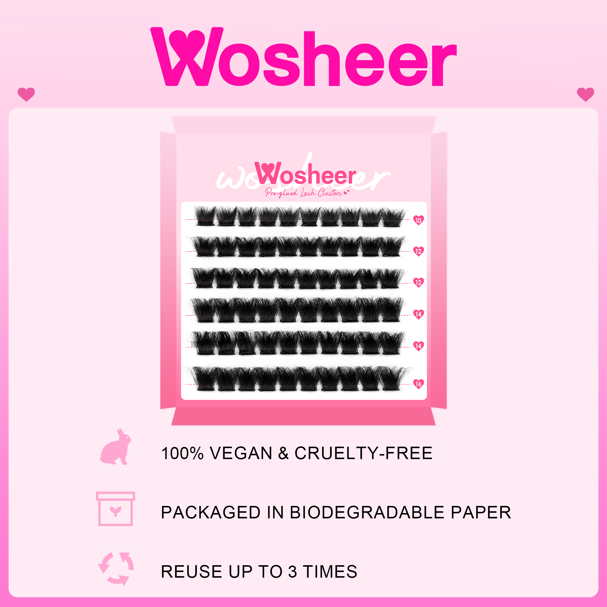 BLEXO Pre-glued Lash Clusters