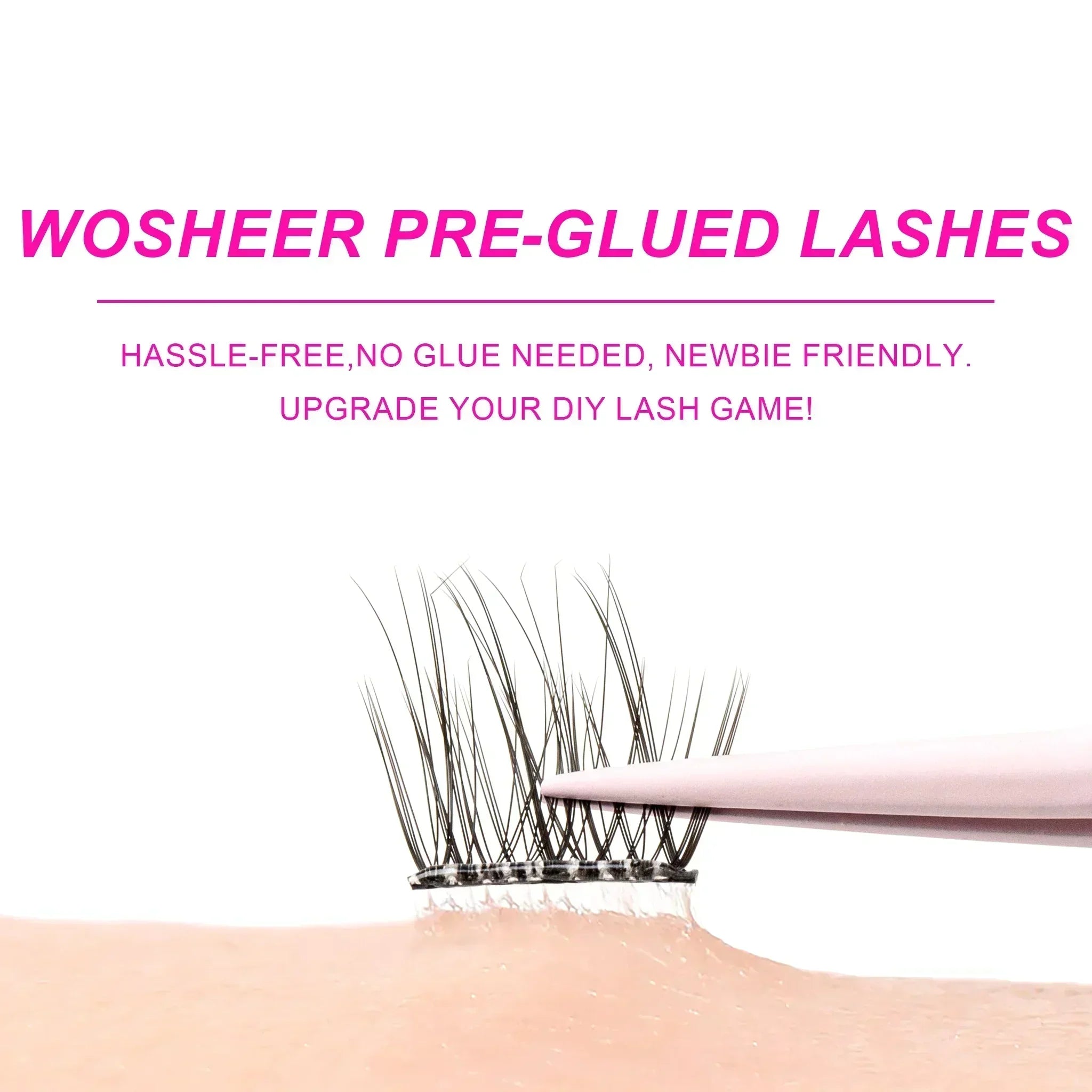 ZOOLI Pre-glued Lash Clusters - MX - WOSHEER