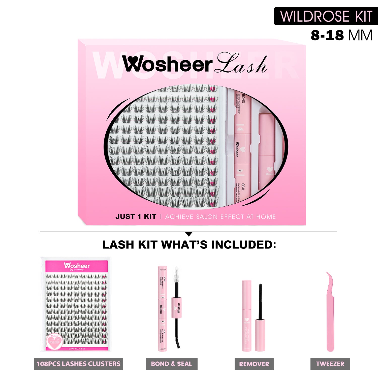 WILDROSE Lash Clusters - WOSHEER
