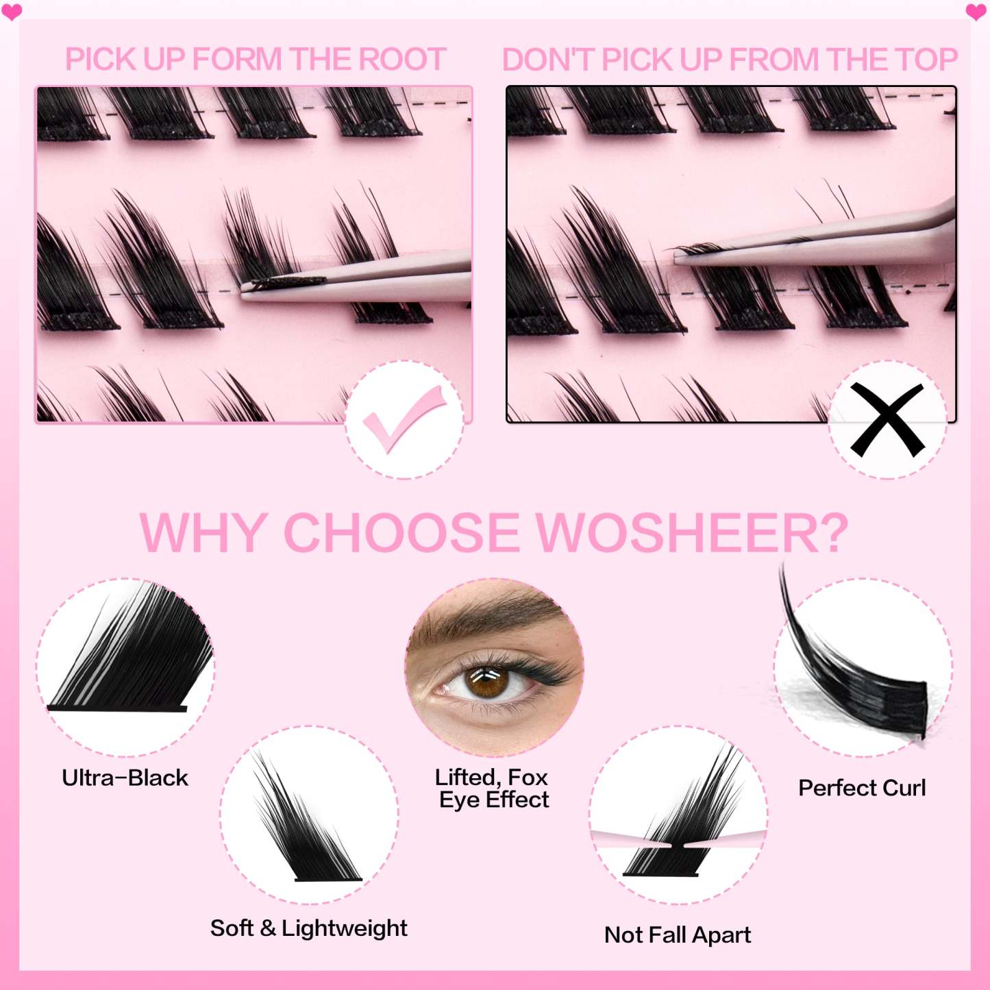 BREDA Lash Clusters - WOSHEER