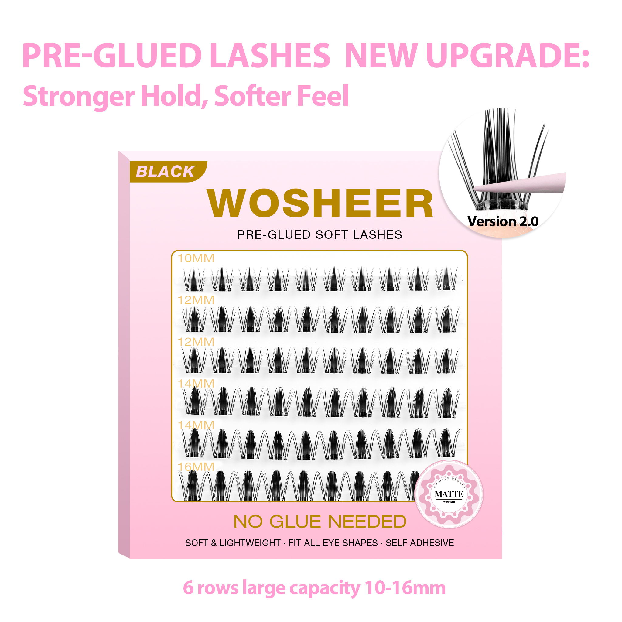 MANGA MATTE Pre-glued Lash Clusters