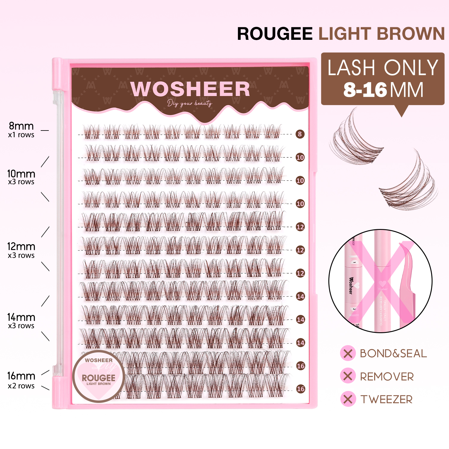 ROUGEE BROWN Lash Clusters