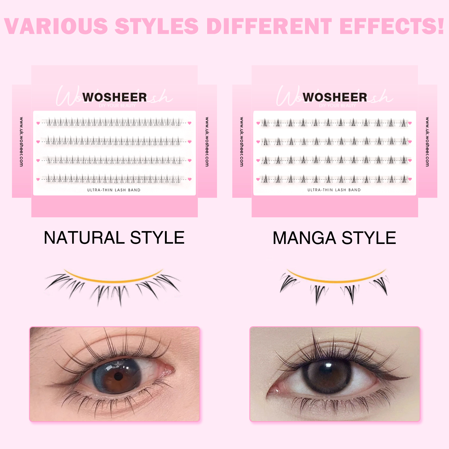 Preglued Bottom Lash Clusters
