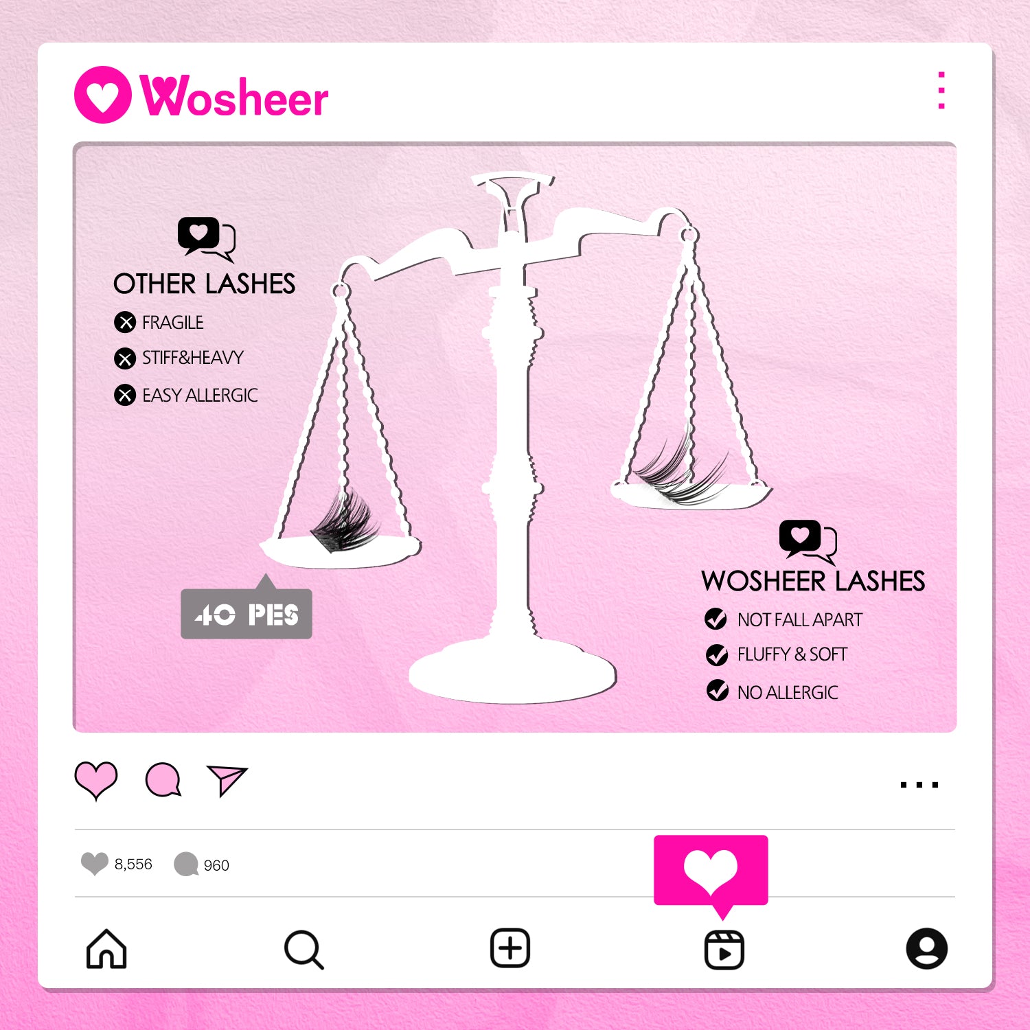 WILDROSE Lash Clsuters - WOSHEER