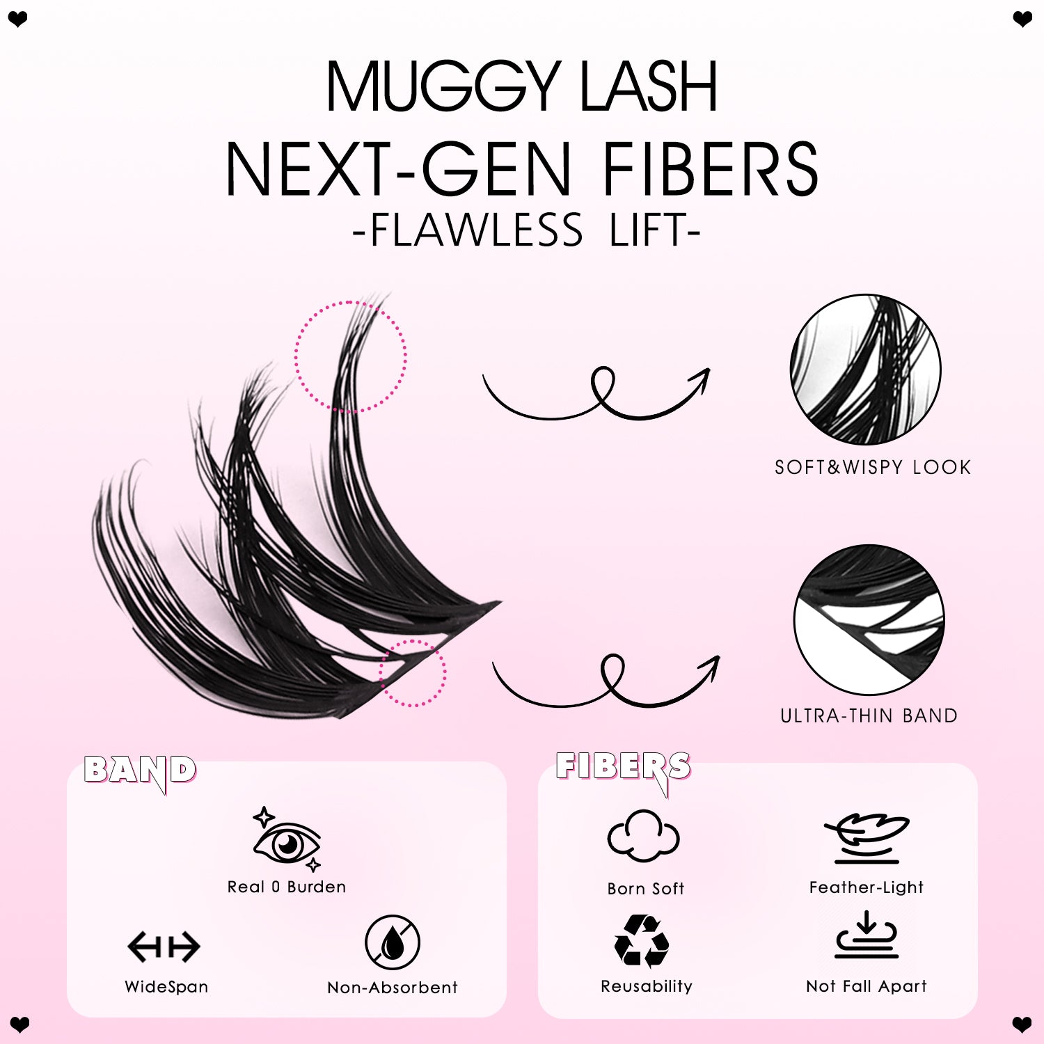 MUGGY Lash Clusters - WOSHEER