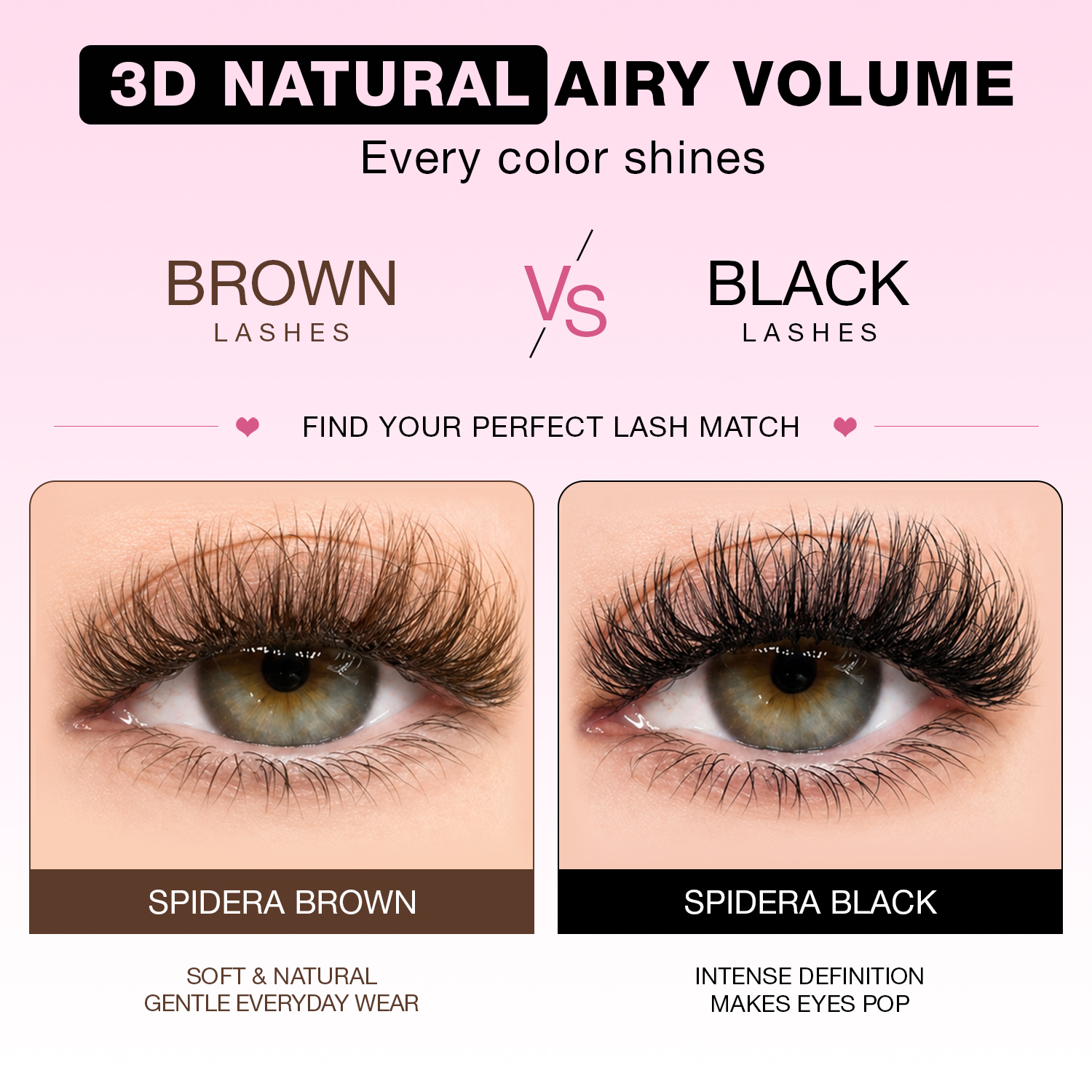 SPIDERA BROWN Wimpernbüschel