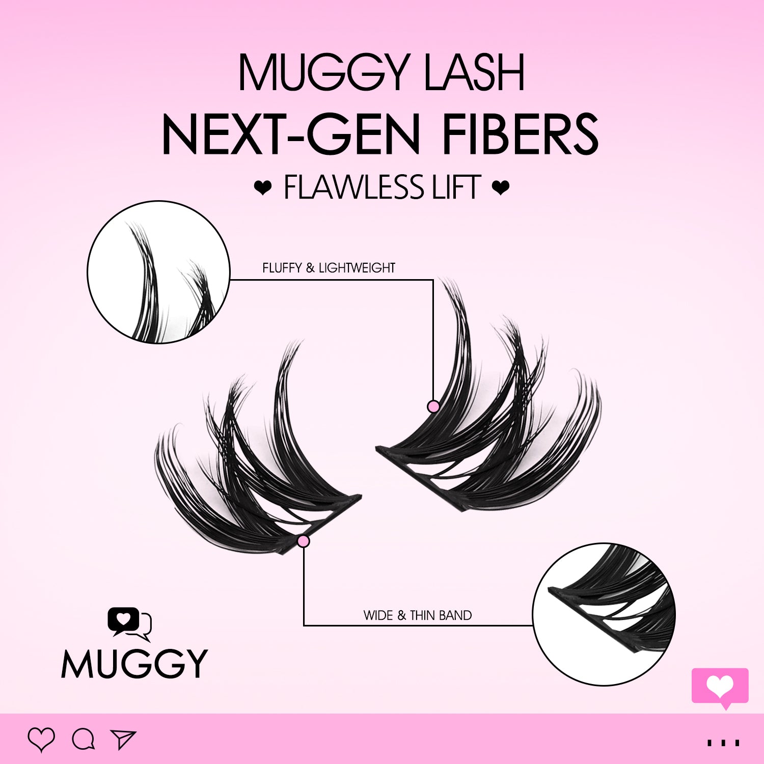 MUGGY Lash Clusters - WOSHEER