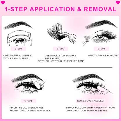 ZOOLI Pre-glued Lash Clusters - MX - WOSHEER