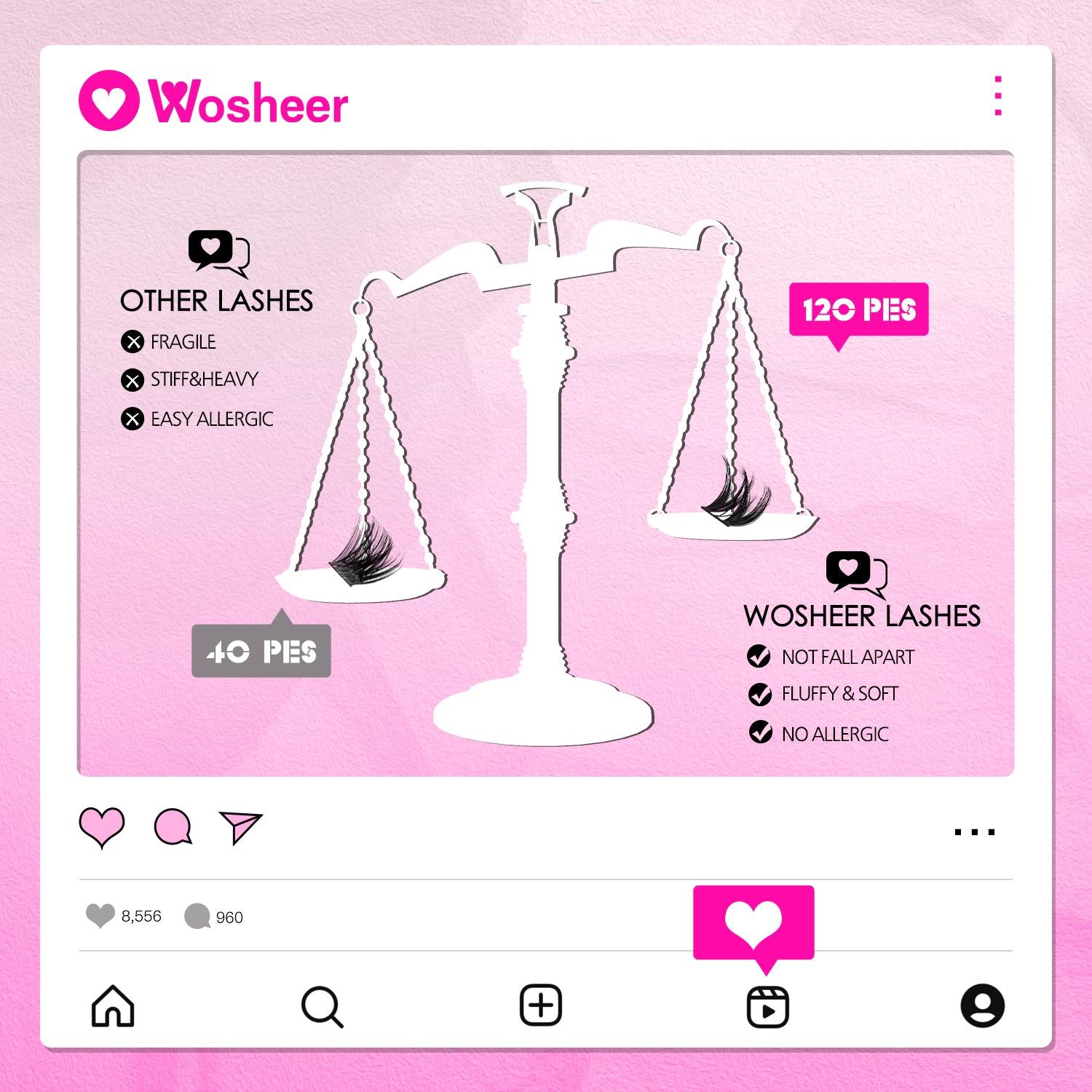 MUGGY Lash Clusters - WOSHEER