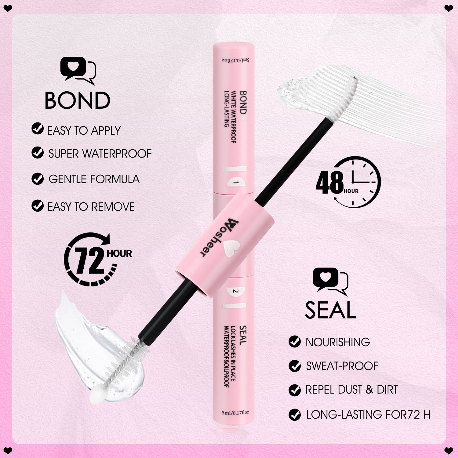 WILDROSE Lash Clusters - WOSHEER