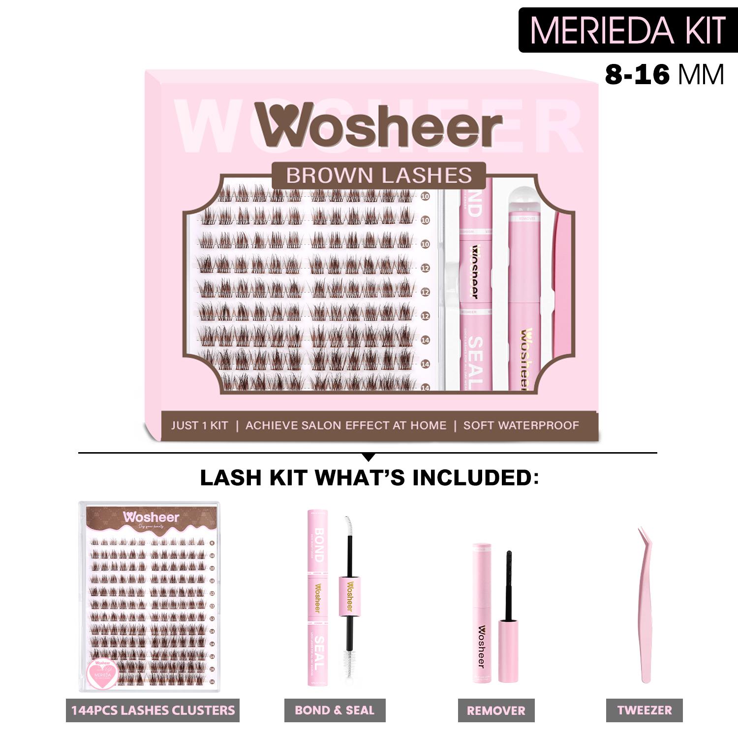 MERIEDA BROWN Lash Clusters