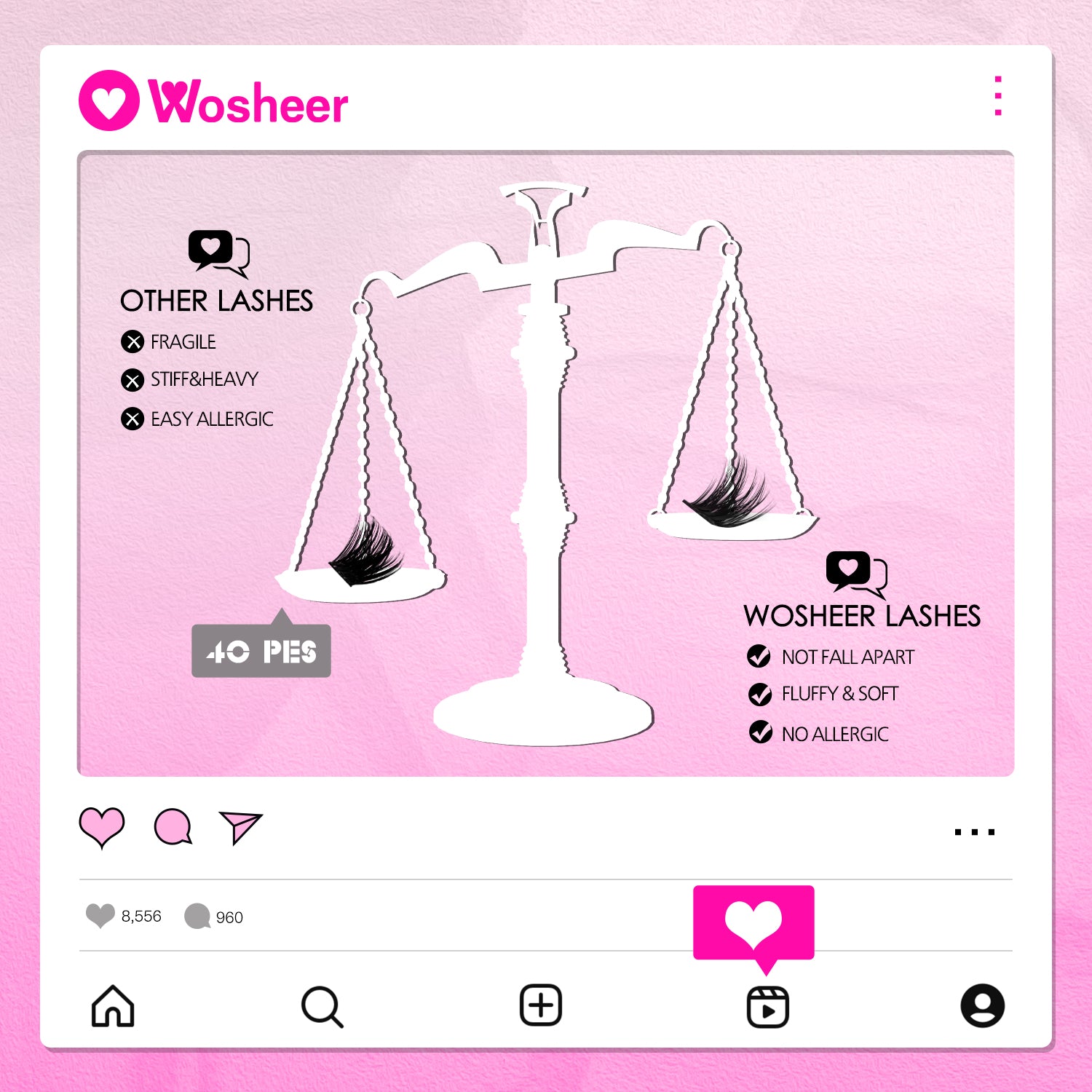 KALLO Lash Clusters - WOSHEER