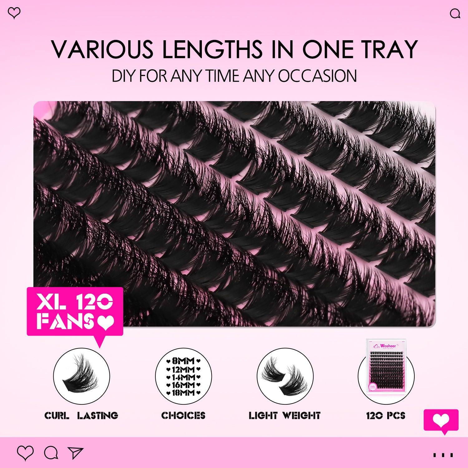 FLIRTY Lash Clusters - WOSHEER