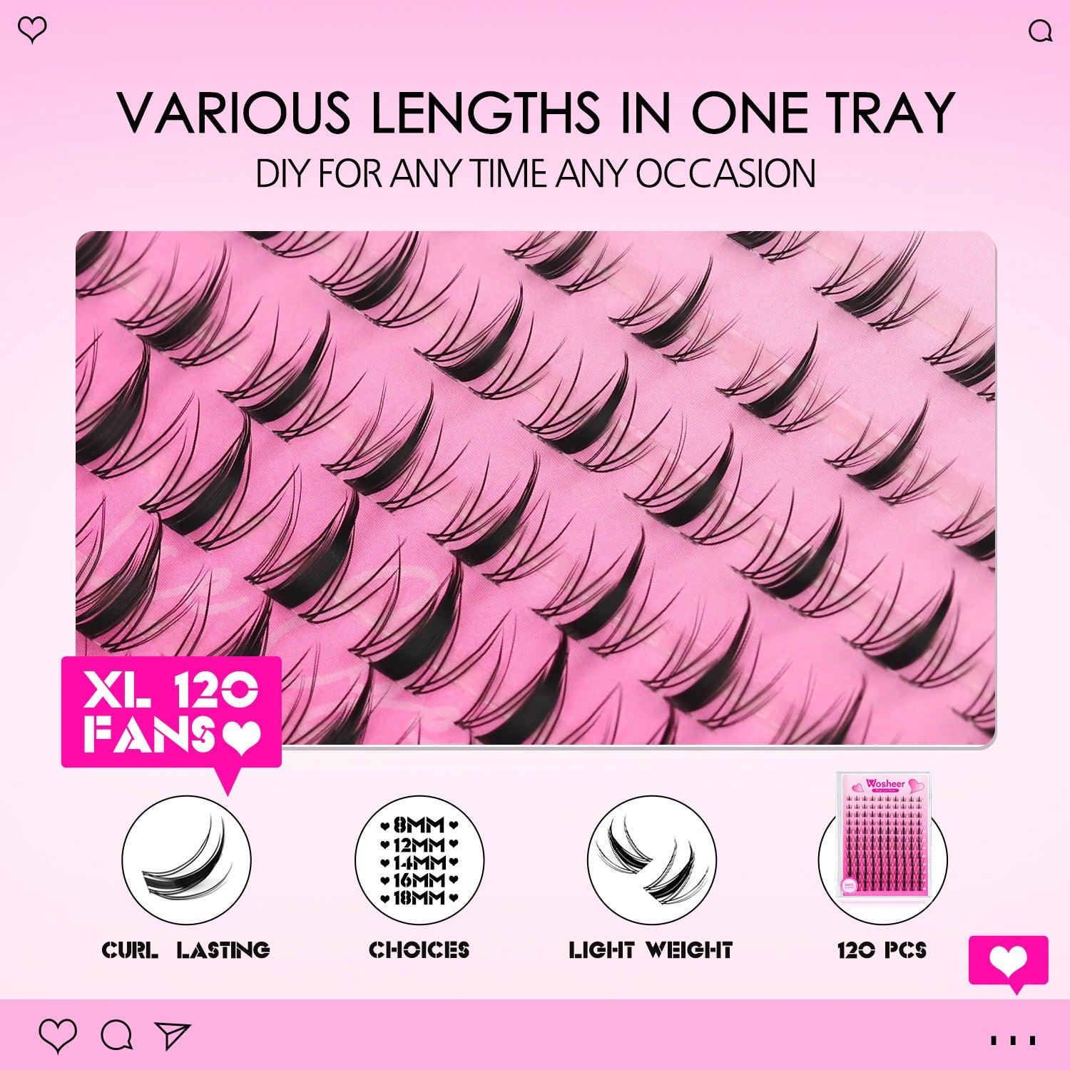 MANGA MATTE Lash Clusters - WOSHEER