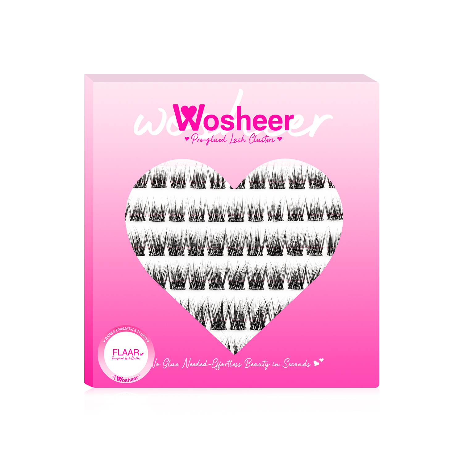 Pre-glued Lash Clusters