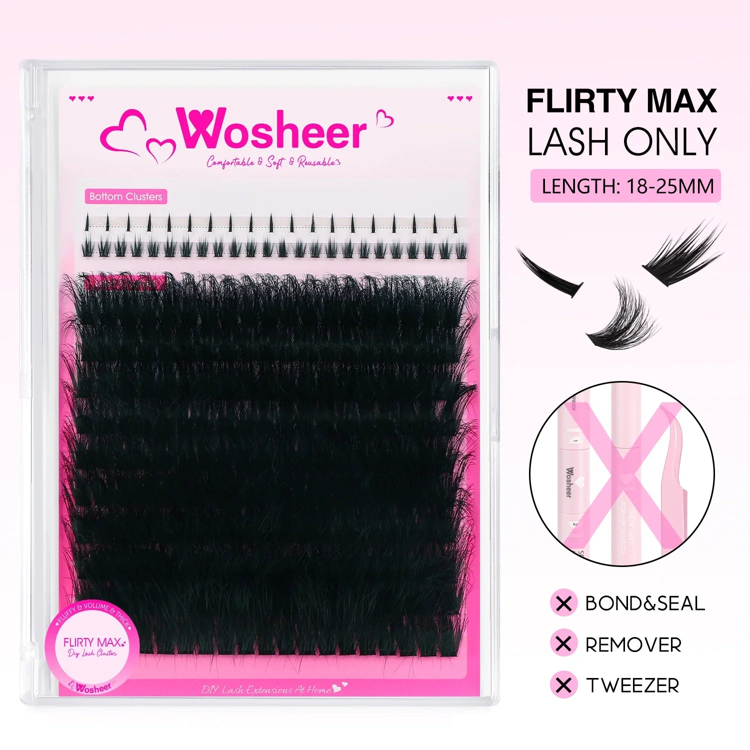 FLIRTY Max Lash Clusters - WOSHEER