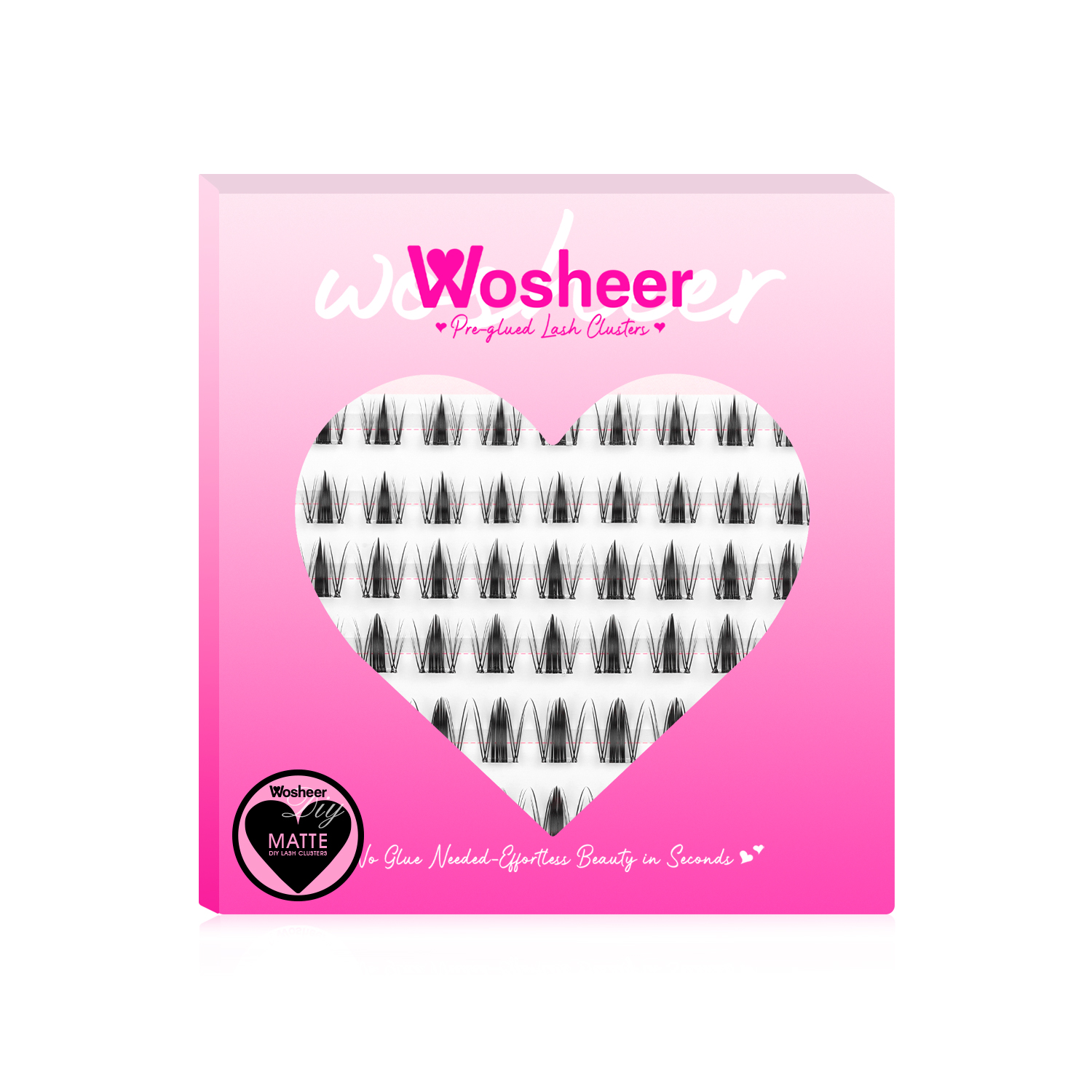 MATTE Vorgeklebte Wimpernbüschel