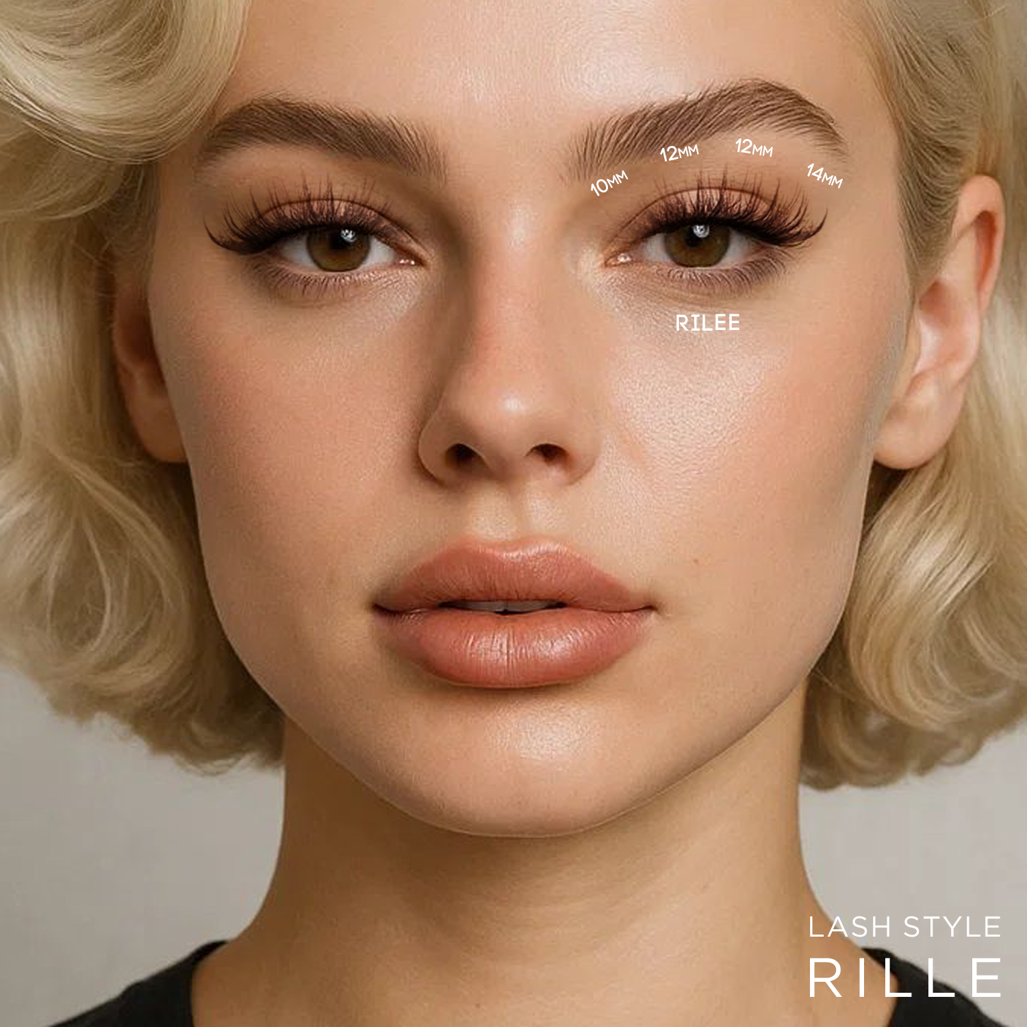 RILEE BRAUN Wimpernbüschel