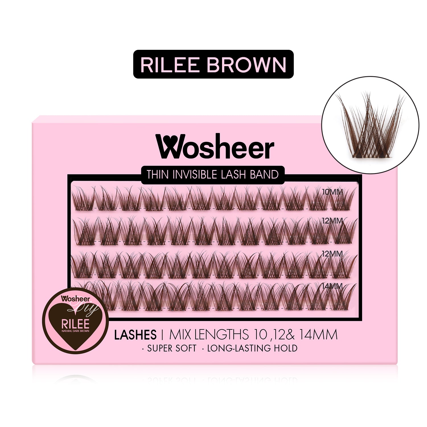 RILEE BROWN Lash Clusters - WOSHEER