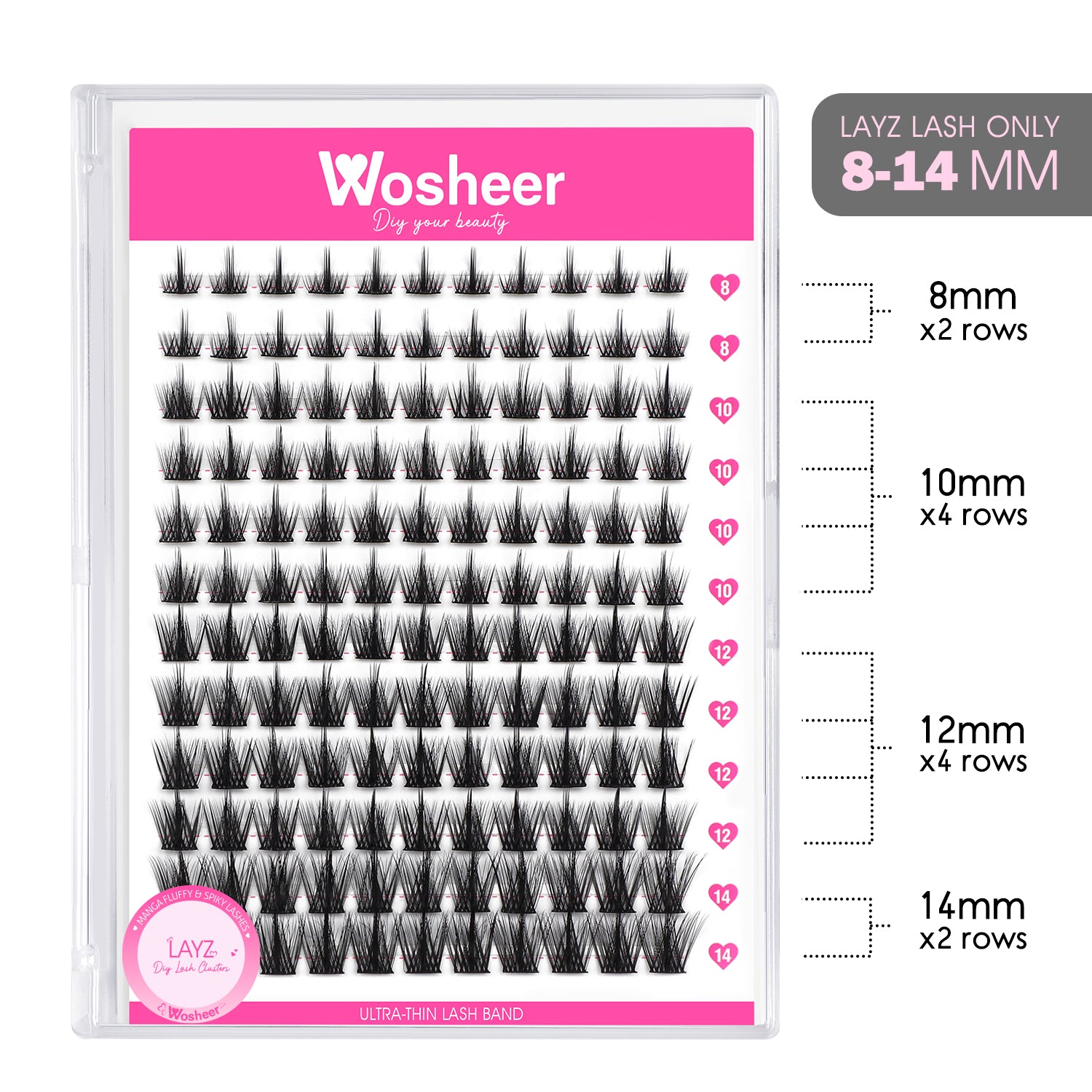 LAYZ Lash Clusters - WOSHEER