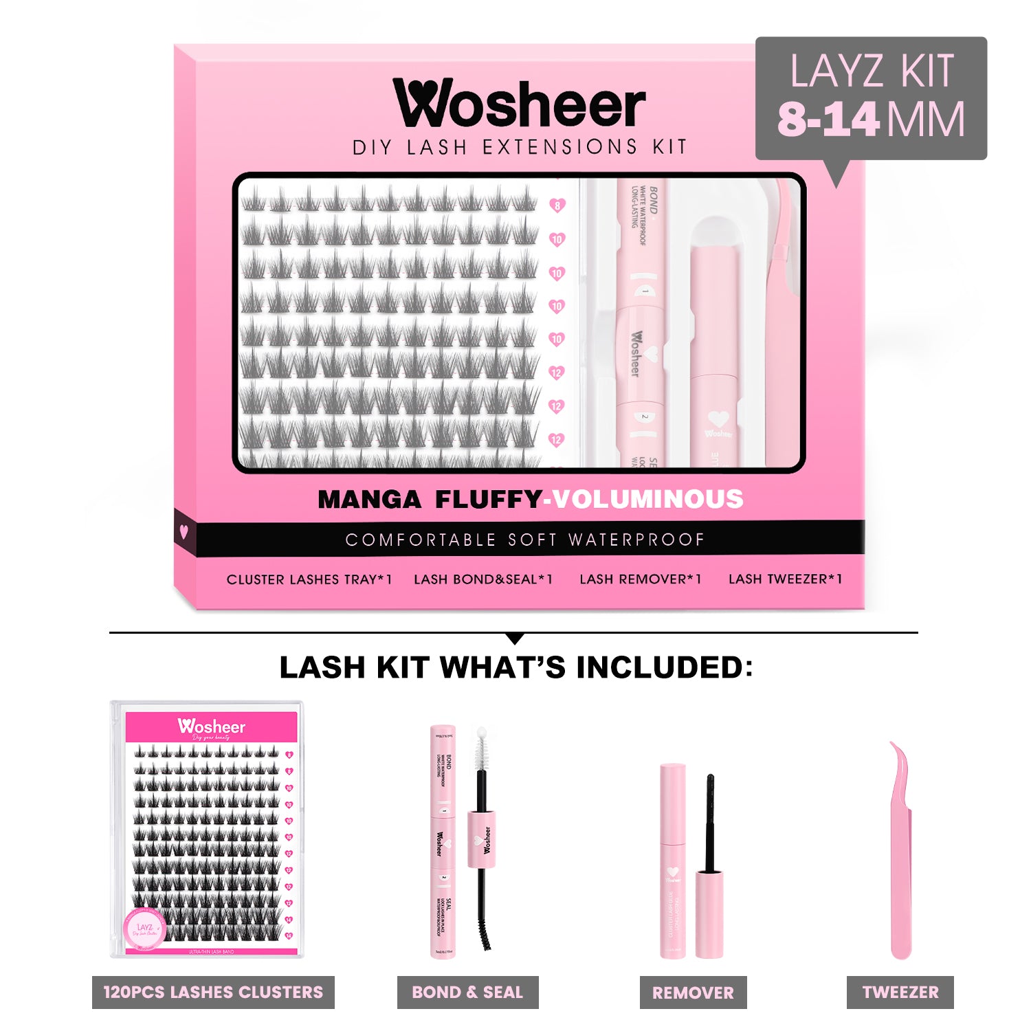 LAYZ Lash Clusters - WOSHEER