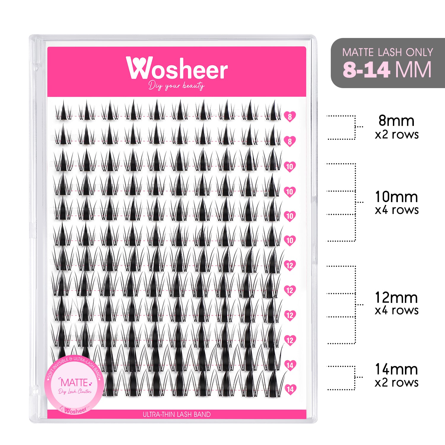 MANGA MATTE Lash Clusters - WOSHEER