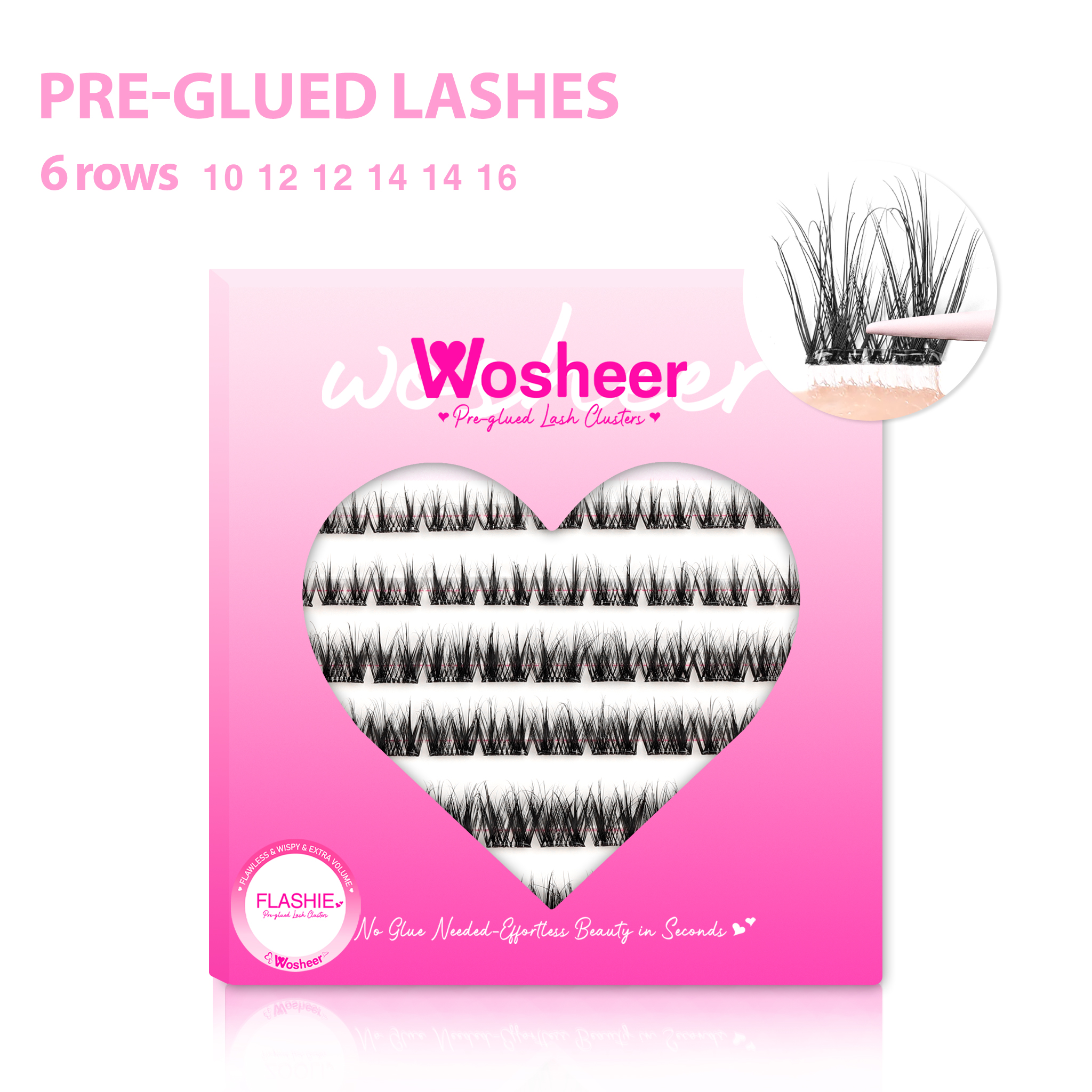FLASHIE Pre-glued Lash Clusters