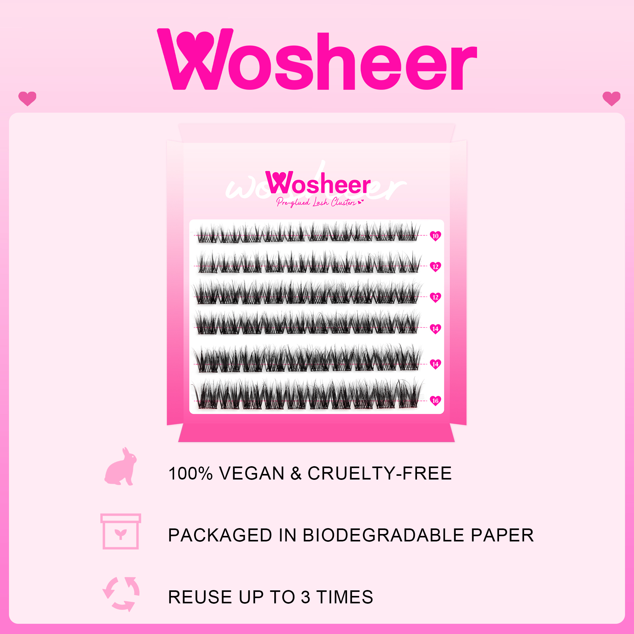 FLASHIE Pre-glued Lash Clusters