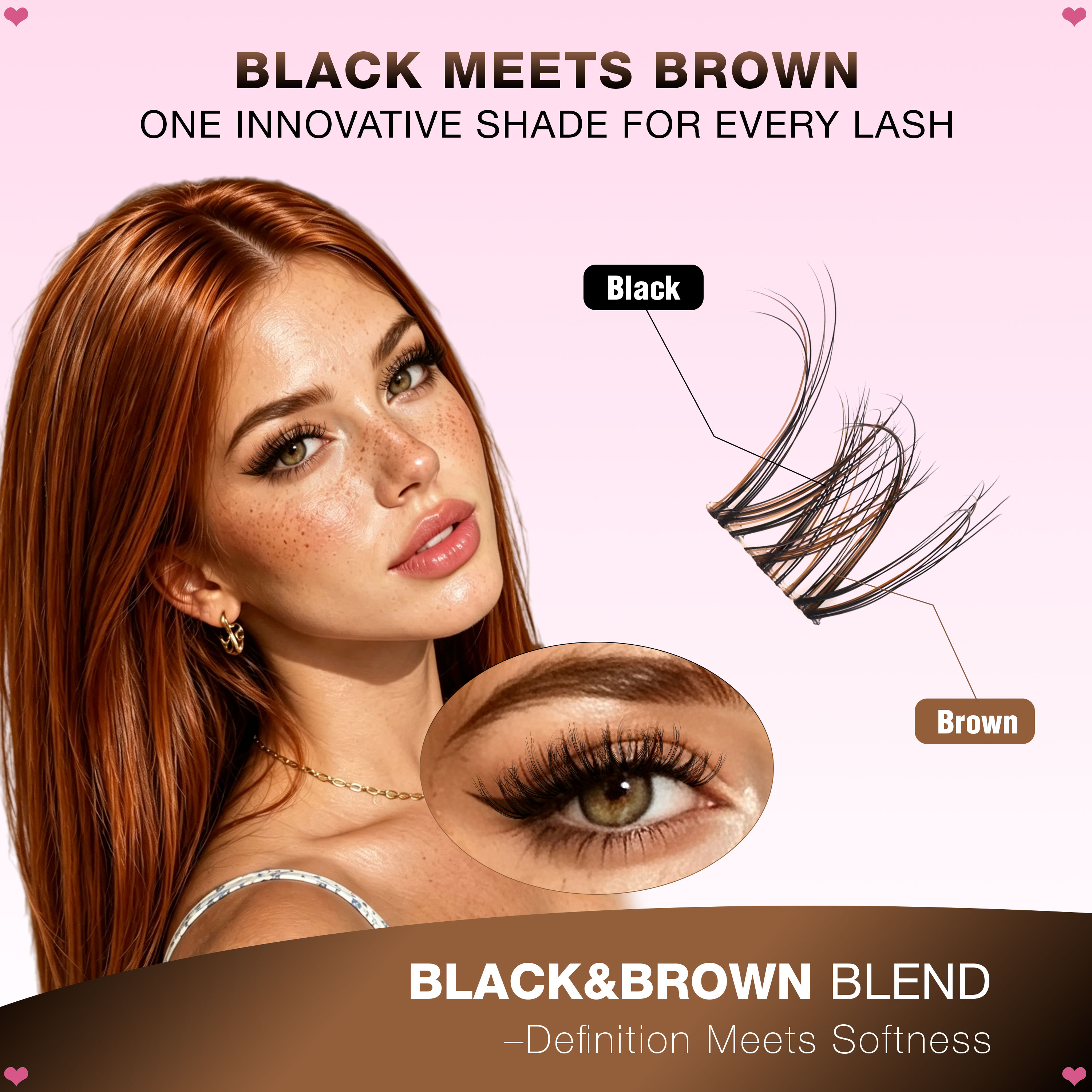 3D SPIDERA Black&Brown Lash Clusters