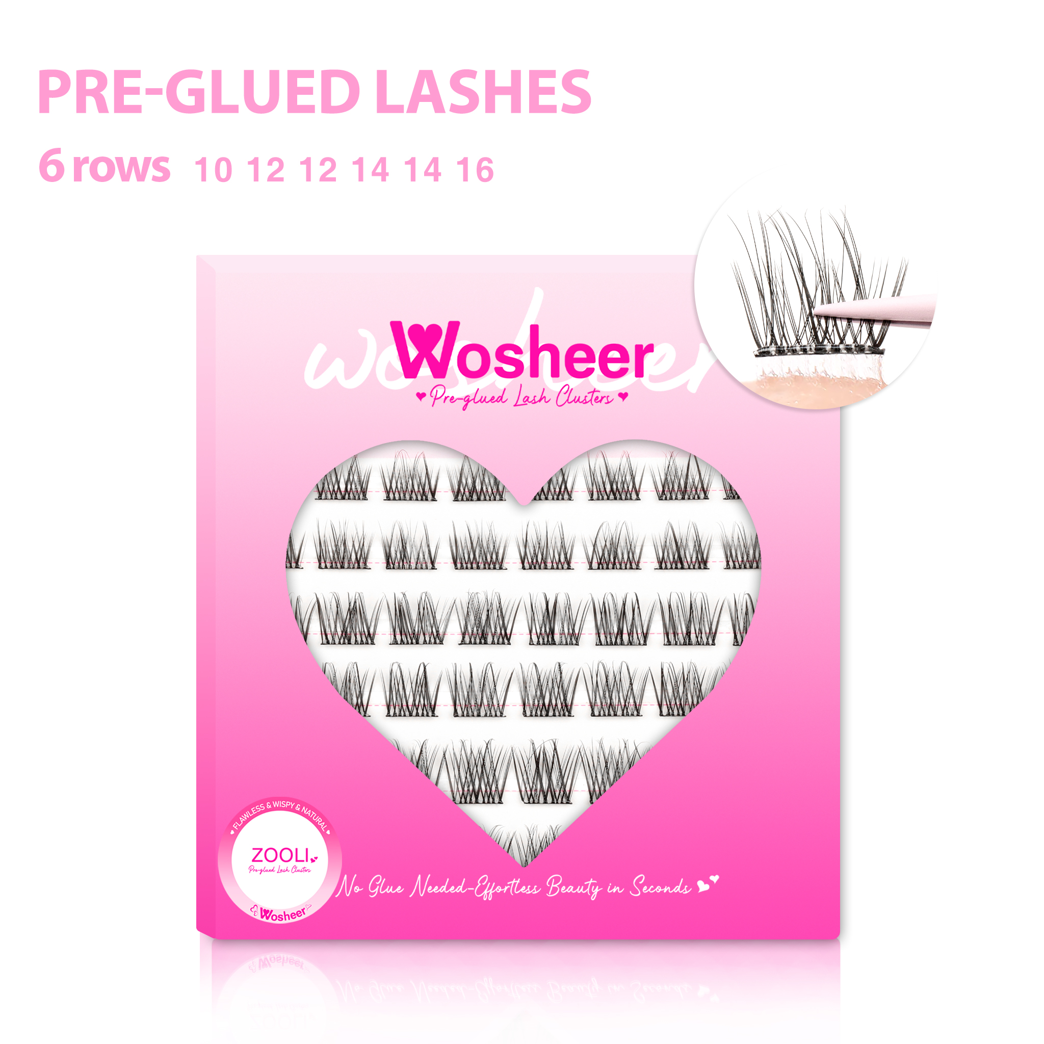 ZOOLI Pre-glued Lash Clusters