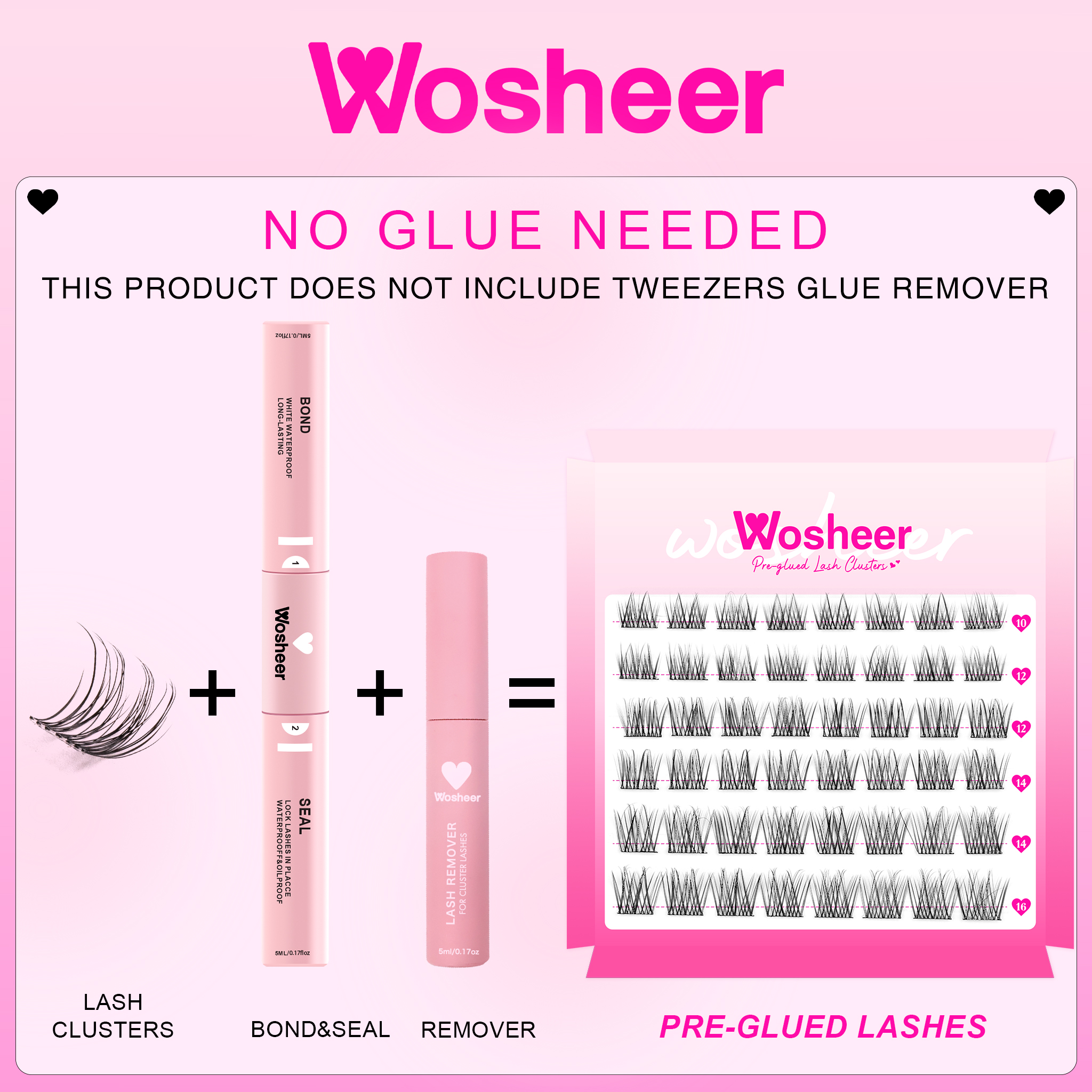 ZOOLI Pre-glued Lash Clusters