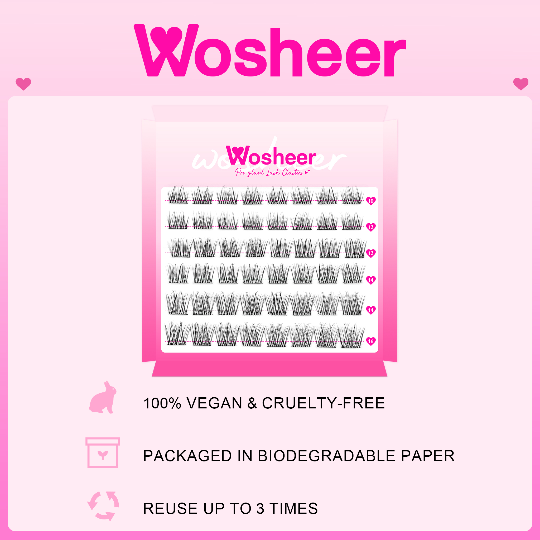 ZOOLI Pre-glued Lash Clusters