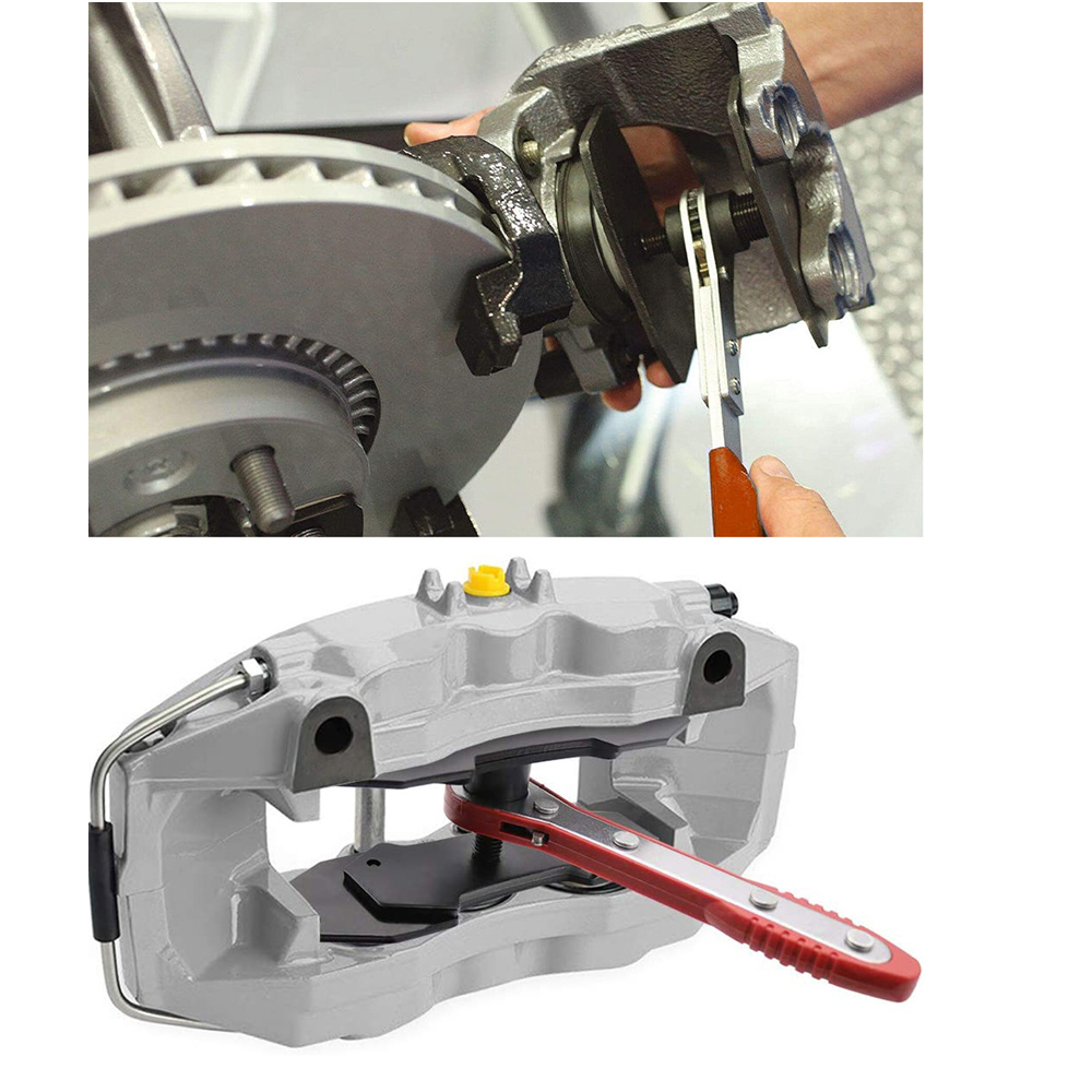 Butterfly Ratchet Brake Caliper Tool | Quick Piston Separator for Brake Pad Replacement | Professional Automotive Repair Tool for Single/Dual/4/6-Piston Brake Systems