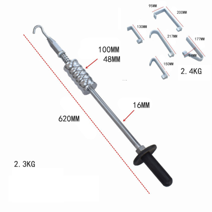 Heavy Duty One-Piece Forged Auto Body Pull Hammer Kit – Multi-Function Rust-Resistant Dent Puller & Repair Tool with Ergonomic Handle for Car Panel Beating