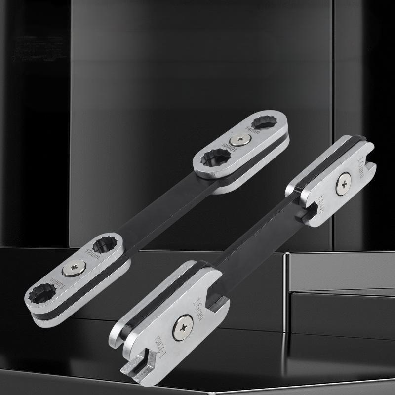 360° Swivel 8-in-1 Adjustable Wrench | Combination Box & Open End | Carbon Steel Forged | For Automotive Repair & Maintenance