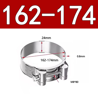 Heavy Duty Hose Clamp - Reinforced European Style Pipe Clip, Corrosion Resistant Galvanized Carbon Steel, for PVC Pipe & Hose Fixing