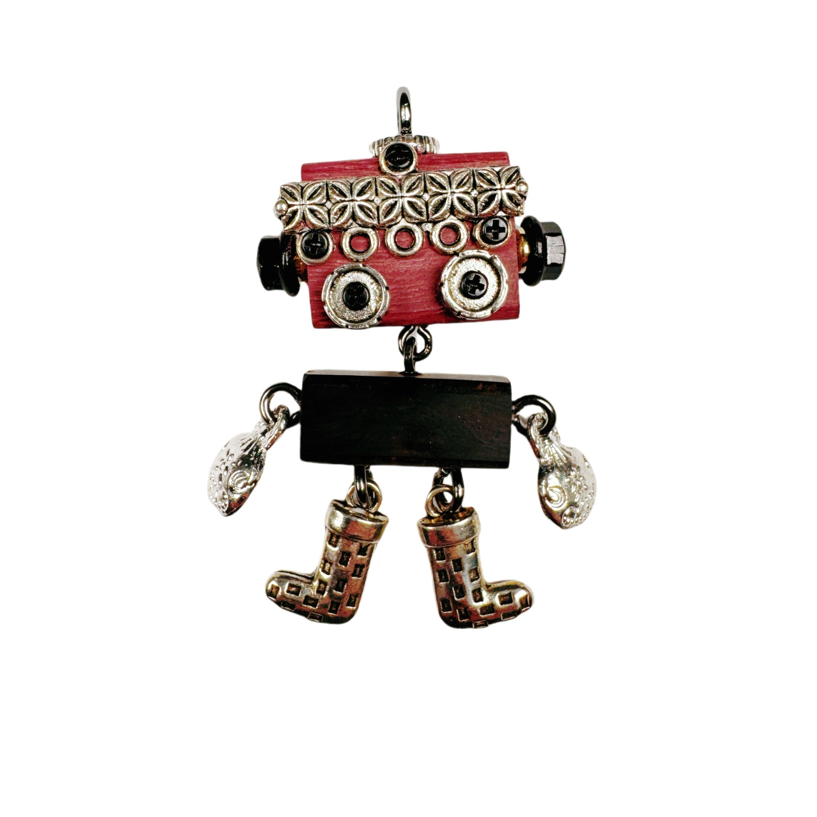 Cultural Creative Punk Robot - Handmade Adjustable Pendant for Unisex Necklace & Phone Accessory