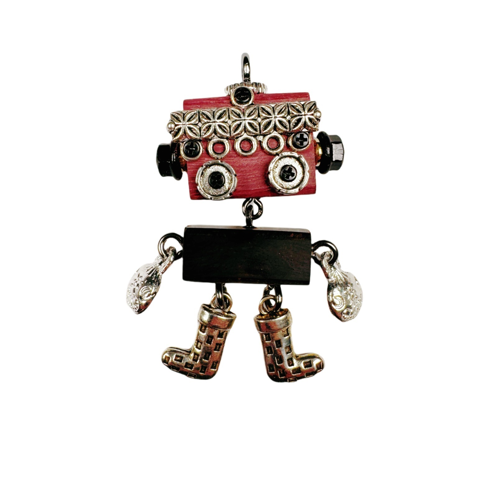 Cultural Creative Punk Robot - Handmade Adjustable Pendant for Unisex Necklace & Phone Accessory