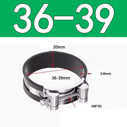 Heavy Duty Hose Clamp - Reinforced European Style Pipe Clip, Corrosion Resistant Galvanized Carbon Steel, for PVC Pipe & Hose Fixing