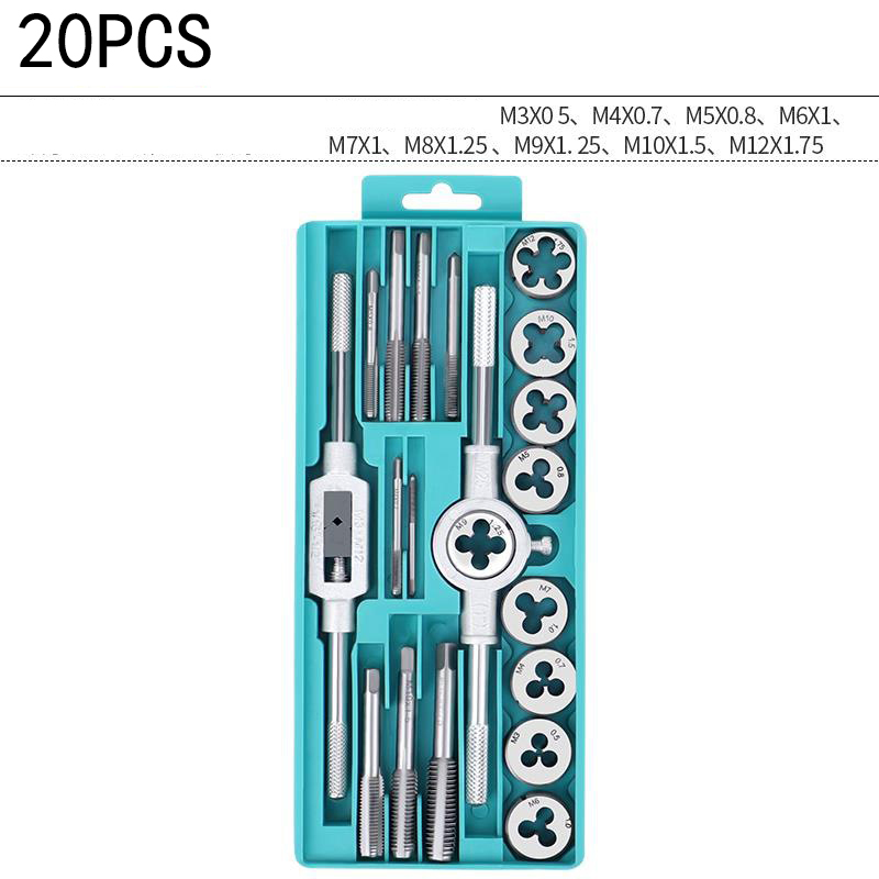 9Cr18 Bearing Steel Tap and Die Set - Non-Slip Design, Secure Locking, Effortless Threading
