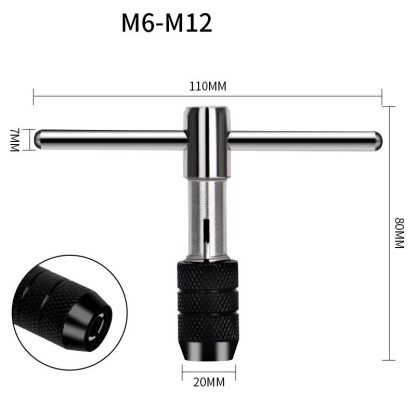 9Cr18 Bearing Steel Tap and Die Set - Non-Slip Design, Secure Locking, Effortless Threading
