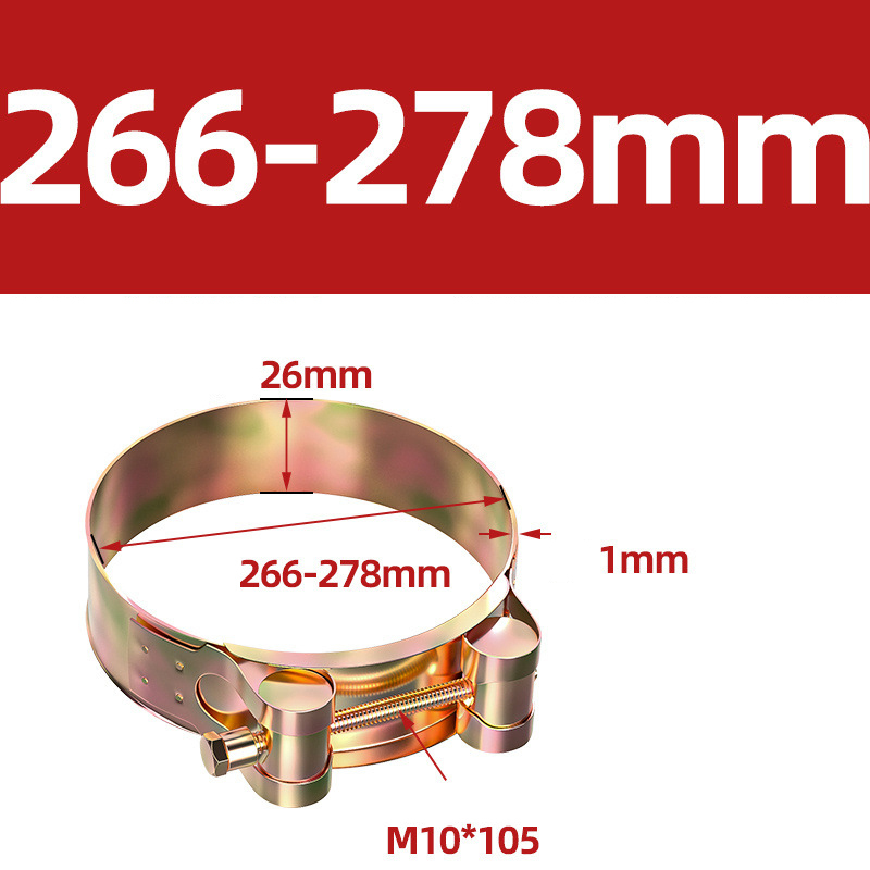 Heavy Duty Hose Clamp - Reinforced European Style Pipe Clip, Corrosion Resistant Galvanized Carbon Steel, for PVC Pipe & Hose Fixing