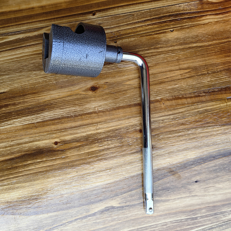 Heavy-Duty LPG Cylinder Valve Socket Wrench | 1/2" Impact Gun Compatible | Gas Bottle Valve Removal & Installation Tool