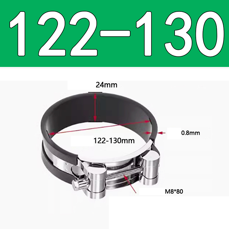 Heavy Duty Hose Clamp - Reinforced European Style Pipe Clip, Corrosion Resistant Galvanized Carbon Steel, for PVC Pipe & Hose Fixing