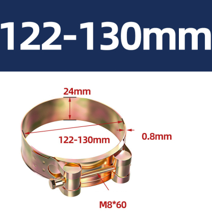 Heavy Duty Hose Clamp - Reinforced European Style Pipe Clip, Corrosion Resistant Galvanized Carbon Steel, for PVC Pipe & Hose Fixing